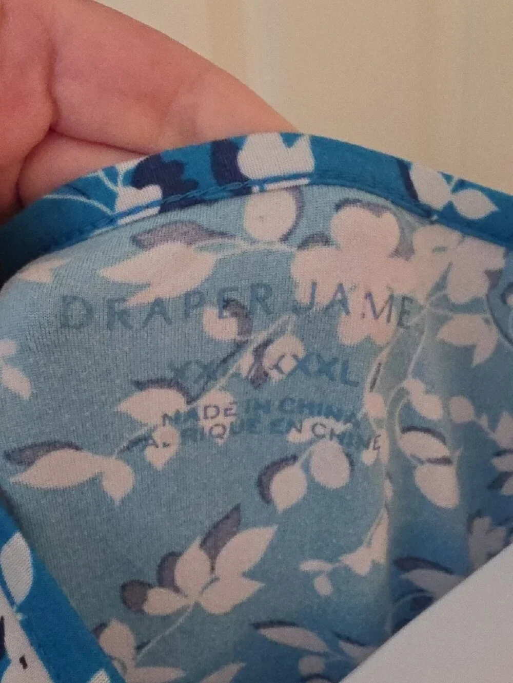 XXL/XXXL Draper James Blue and White Floral Nightgown